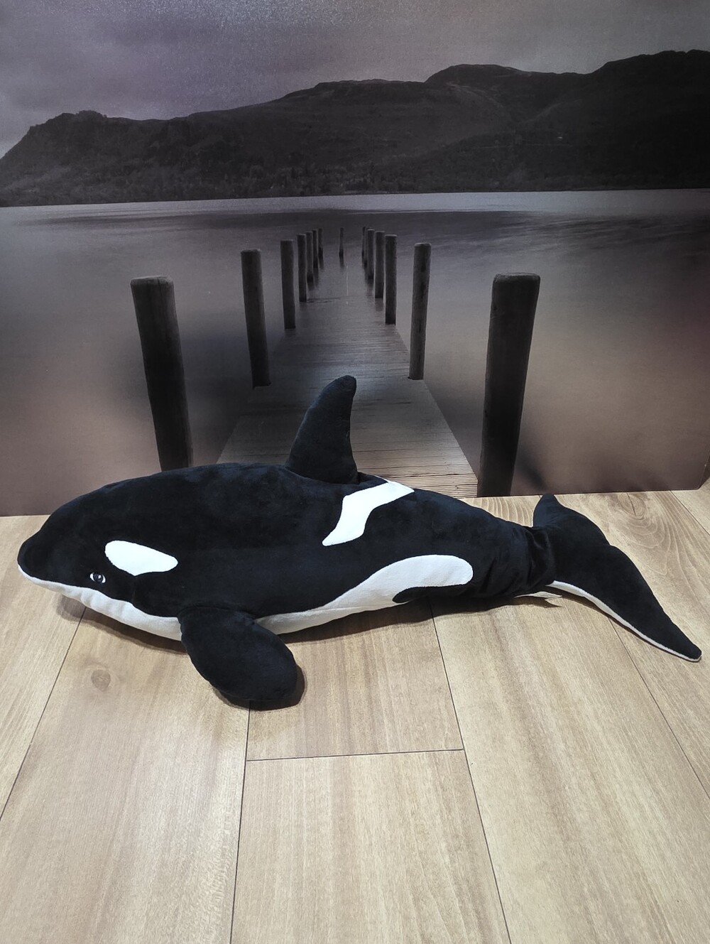 IKEA Orca Plush in Black and White